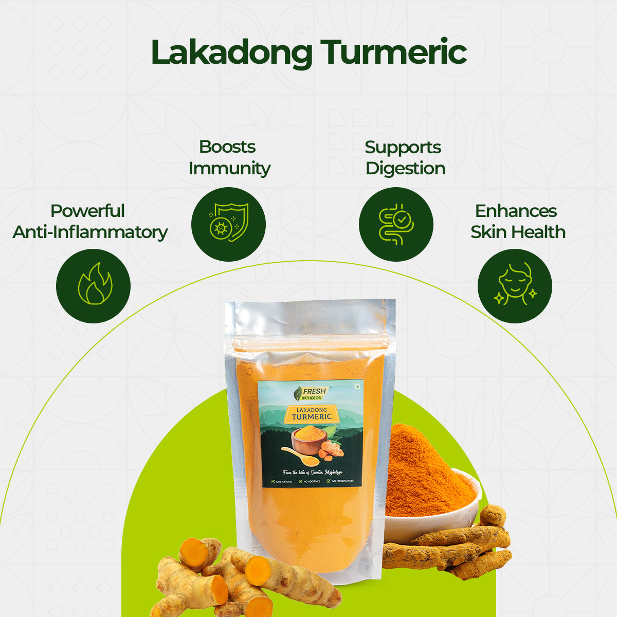 Pure Lakadong Turmeric Powder