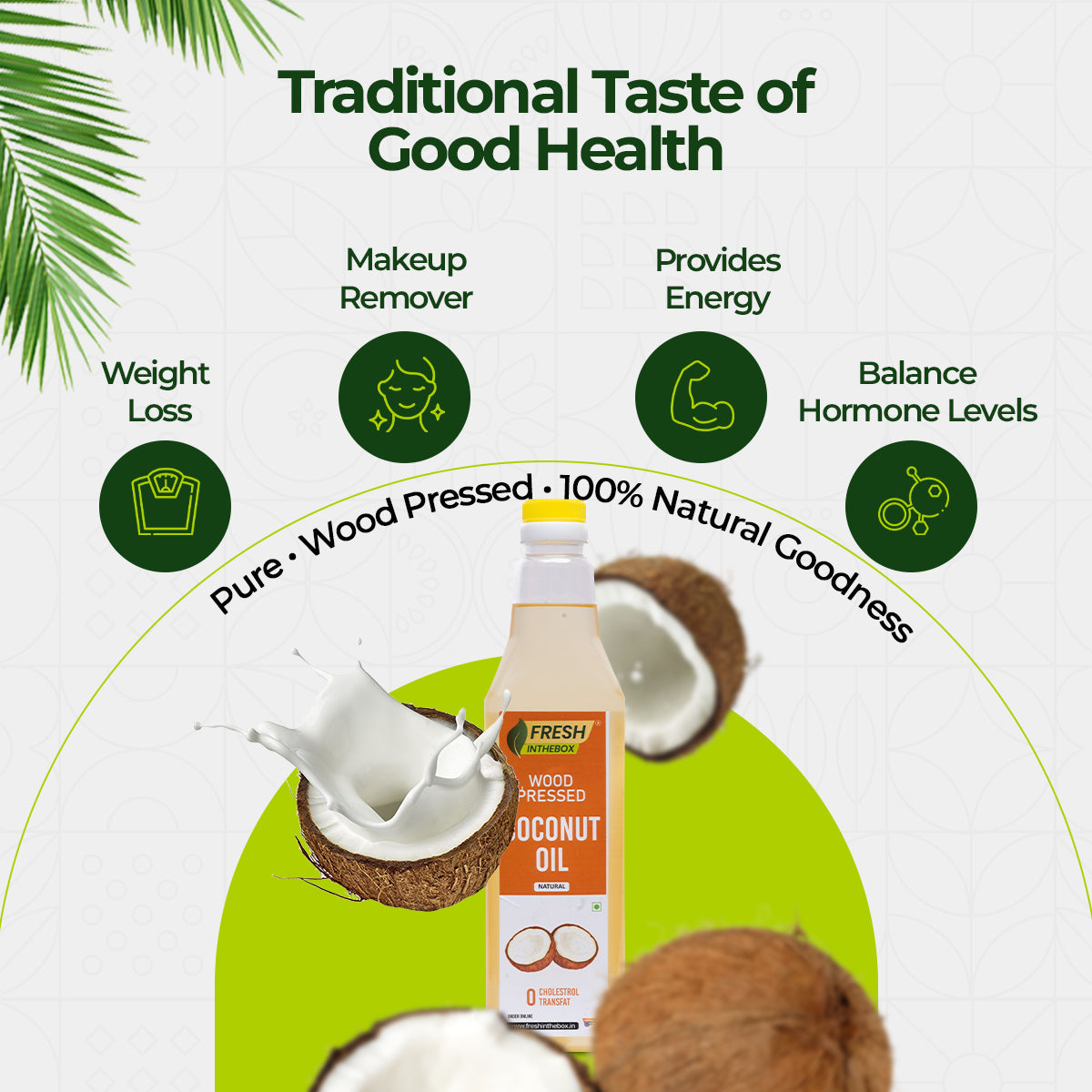 Wood-Pressed Coconut Oil