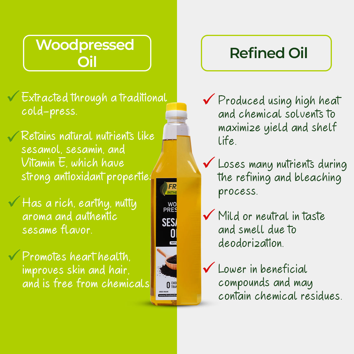 Wood-pressed Sesame Oil