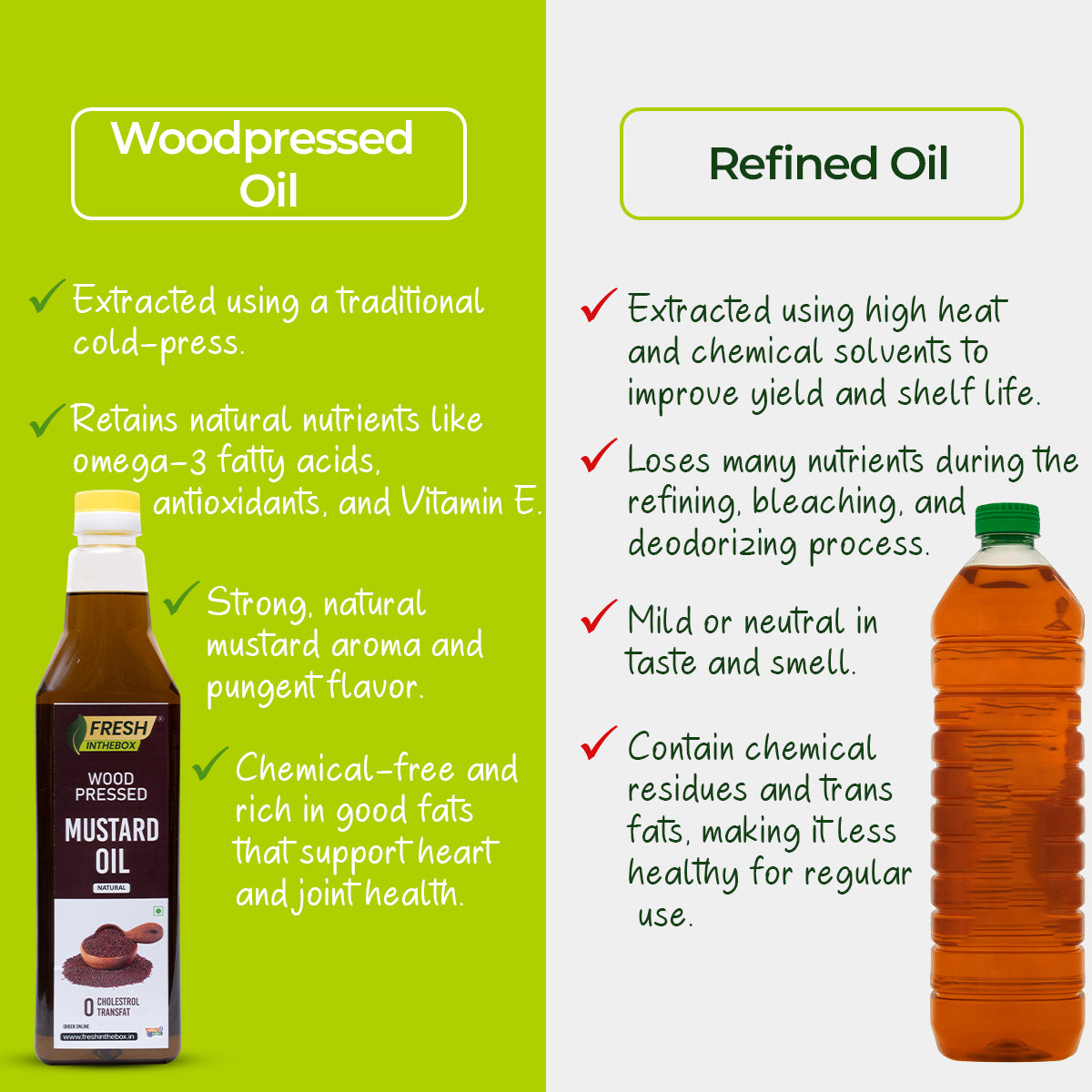 Wood-Pressed Mustard Oil