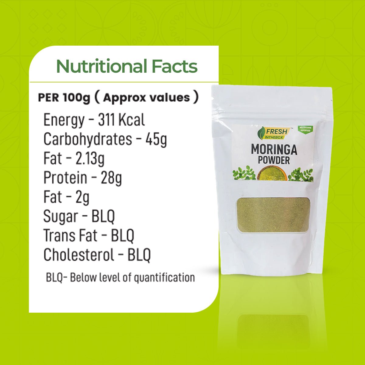 Moringa Powder - FRESHINTHEBOX