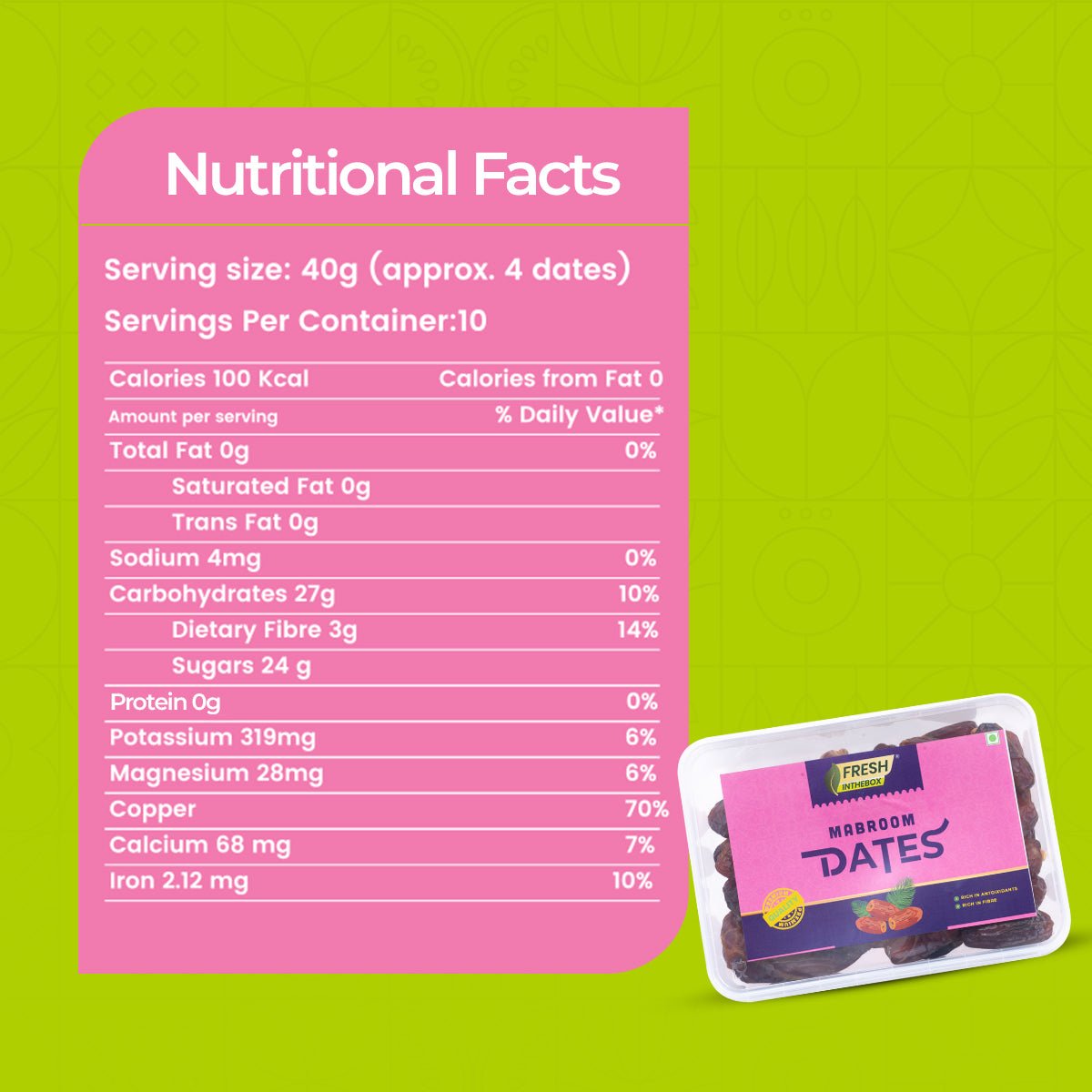 Premium Mabroom Dates - FRESHINTHEBOX