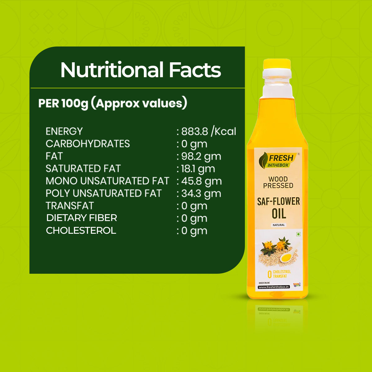 Wood-Pressed Safflower Oil