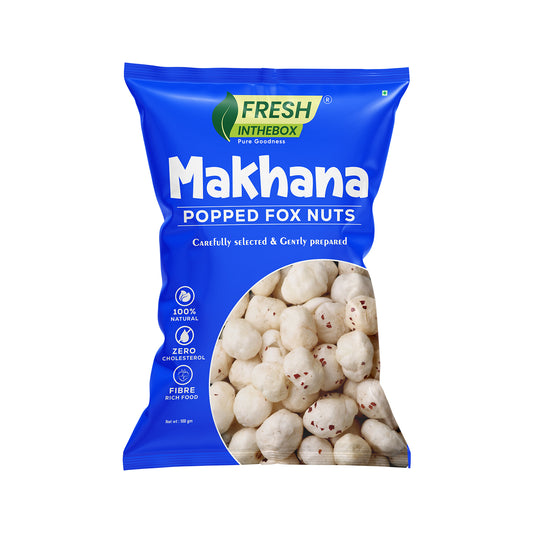 Premium Makhana 100g | Handpicked Bihar Popped Foxnuts