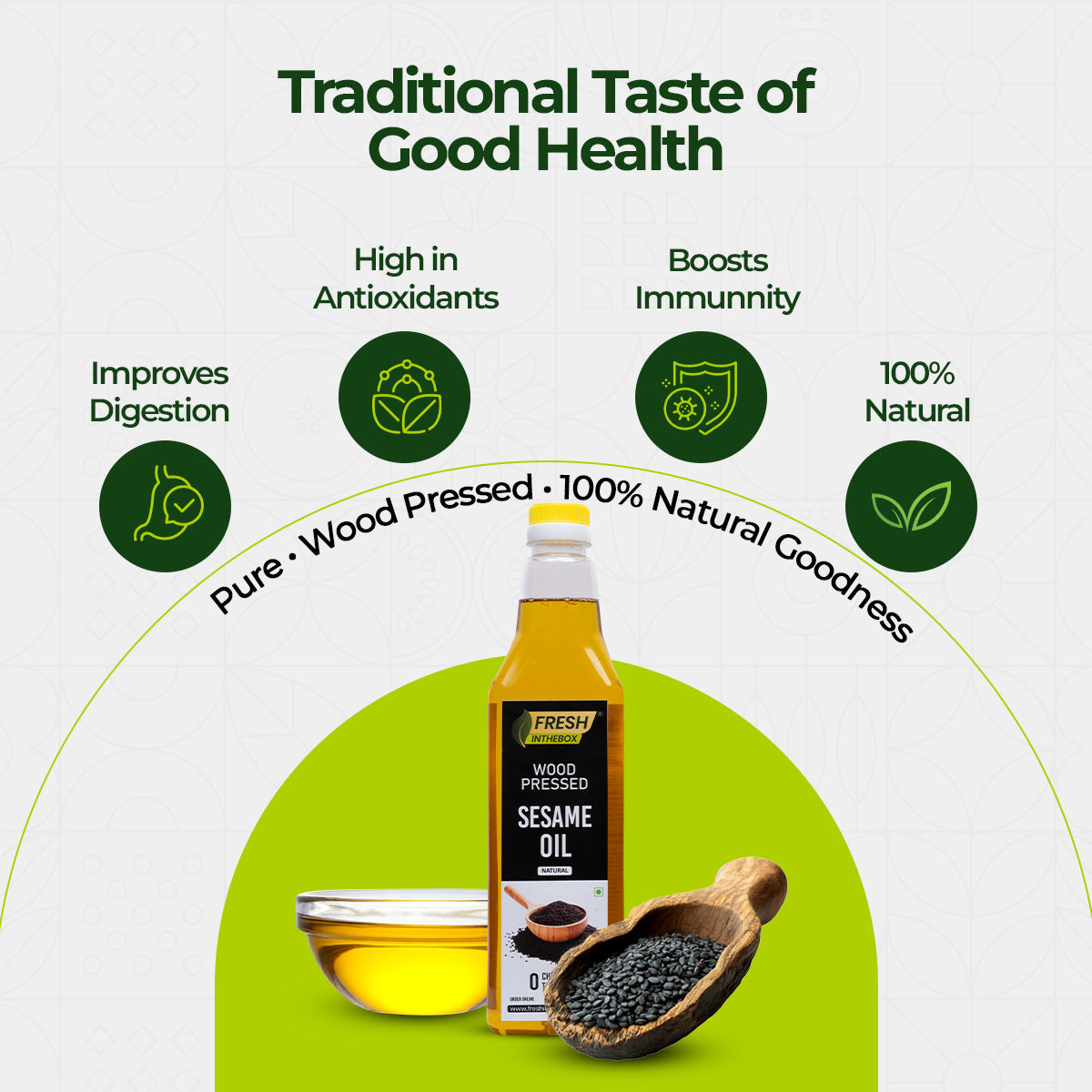 Wood-pressed Sesame Oil