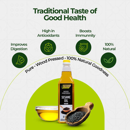 Wood-pressed Sesame Oil