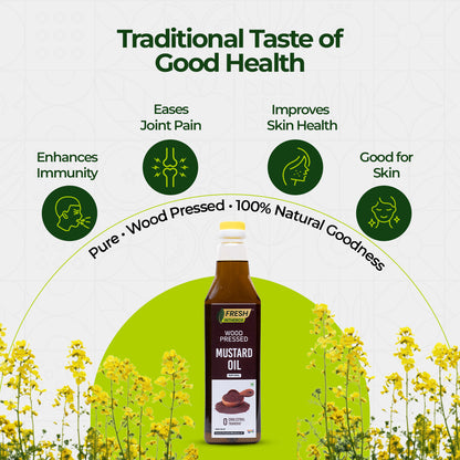 Wood-Pressed Mustard Oil