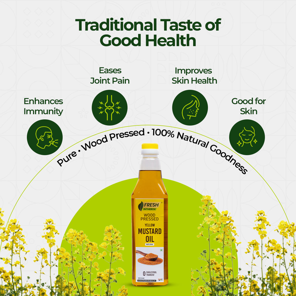 Wood-pressed Yellow Mustard Oil