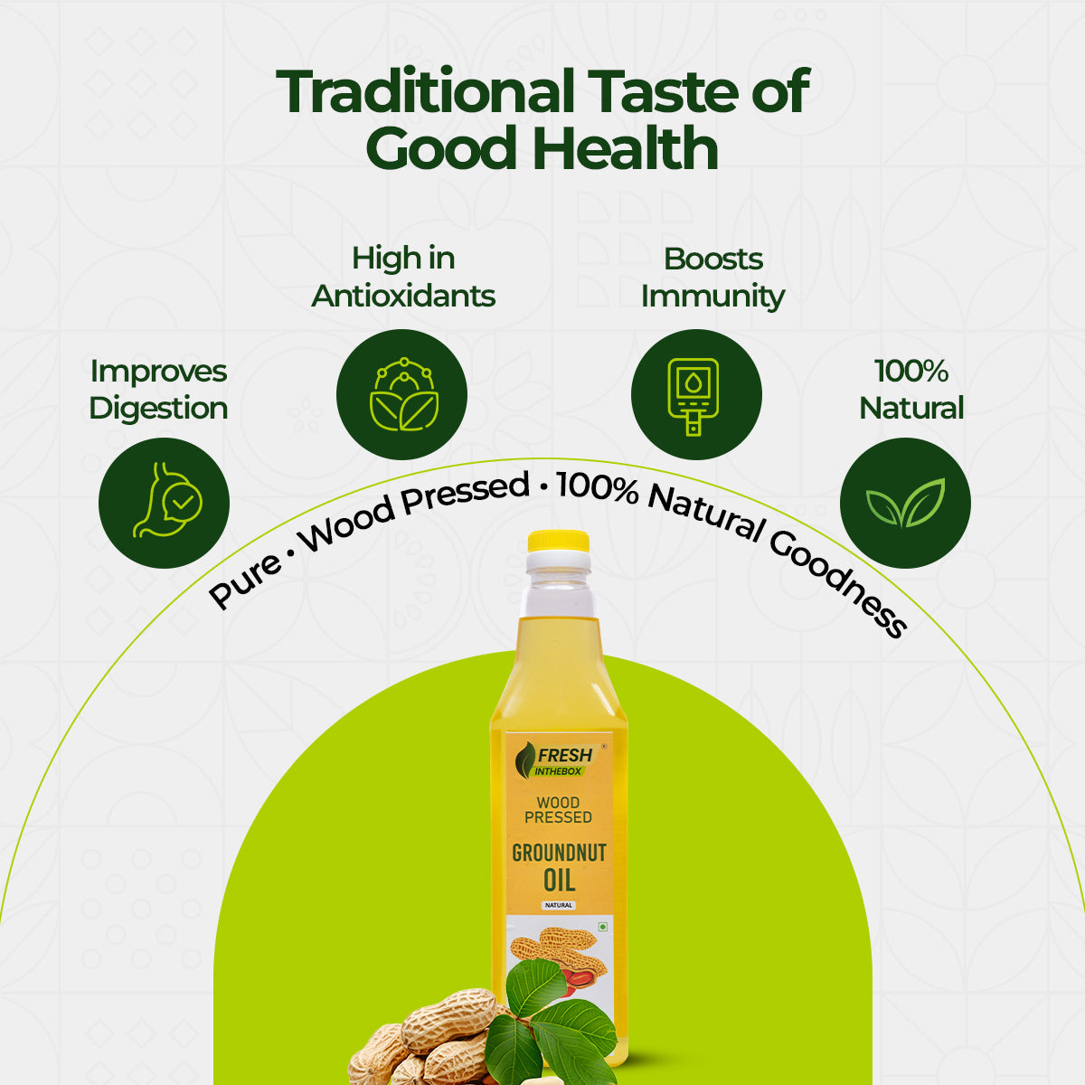 Wood Pressed Groundnut Oil