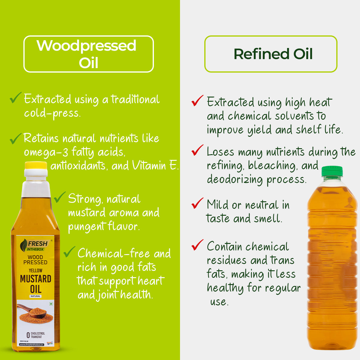 Wood-pressed Yellow Mustard Oil