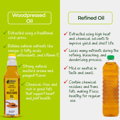 Wood-pressed Yellow Mustard Oil