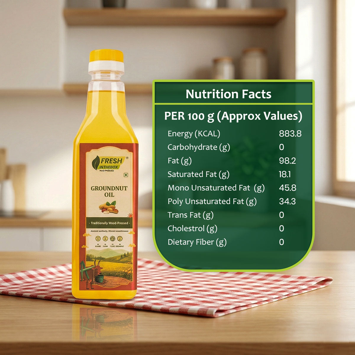 Wood-Pressed Groundnut Oil | The Golden Standard of Indian Kitchens