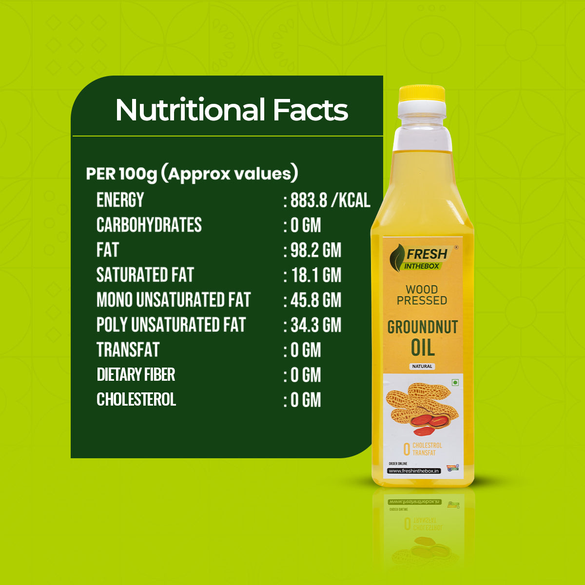 Wood Pressed Groundnut Oil