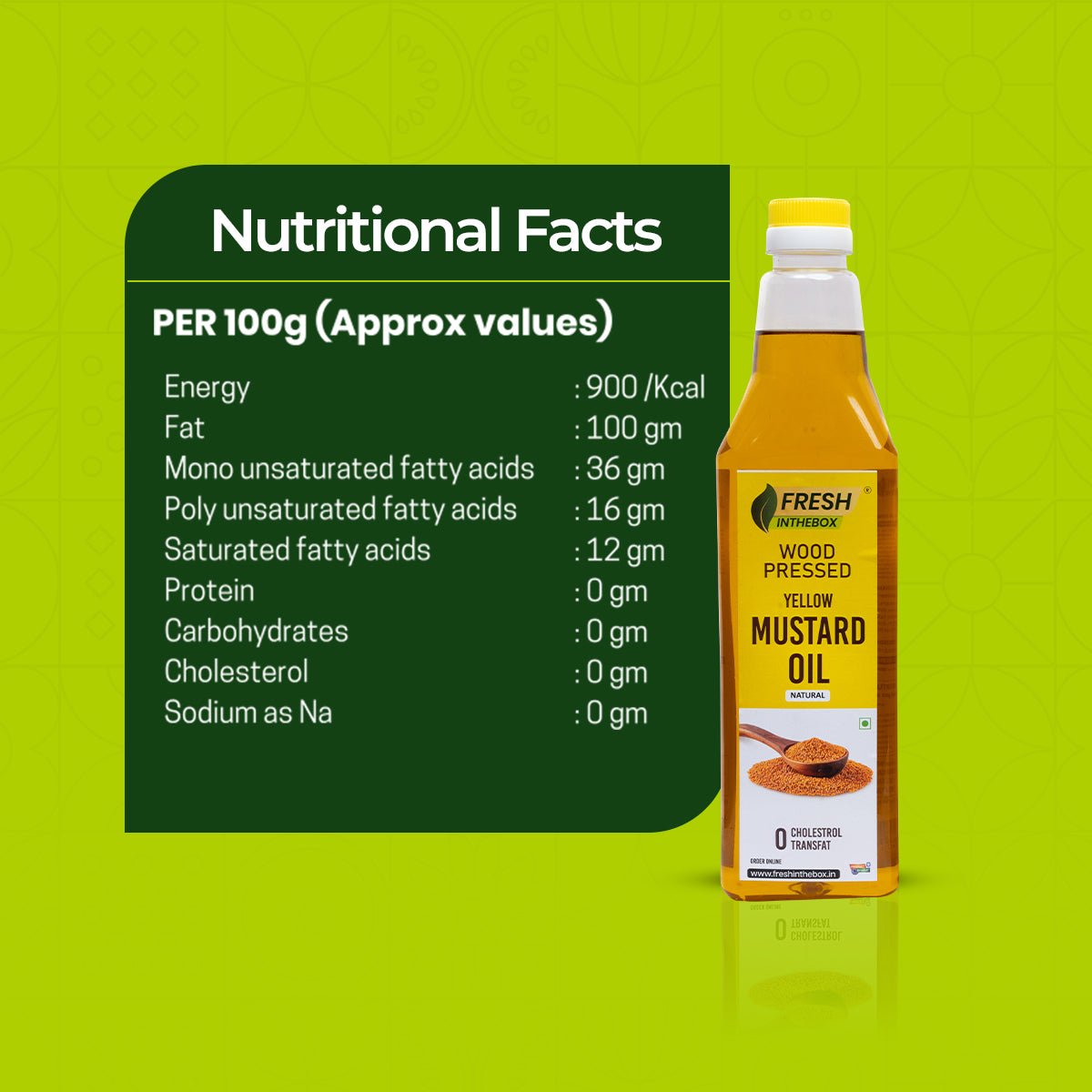 Wood-pressed Yellow Mustard Oil