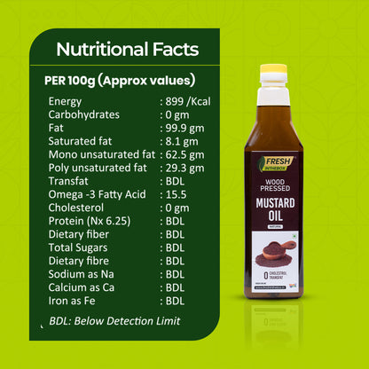 Wood-Pressed Mustard Oil